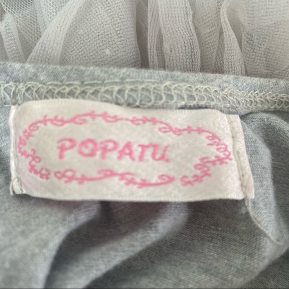 Popatu Girl’s Grey Ruffled Tutu Ballerina Dress, size M - Picture 11 of 12